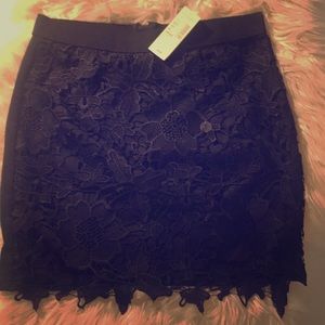 NWT crochet mini skirt